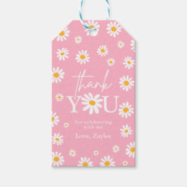 Twee Wilde 2de verjaardag Boho Retro Daisy Cadeaulabel