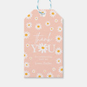 Twee Wilde 2de verjaardag Boho Retro Daisy Cadeaulabel (Voorkant)