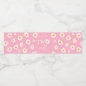 Twee Wilde 2e verjaardag Bohemiaanse Groovy Partij Waterfles Etiket (Enkel label)