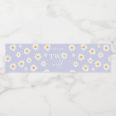 Twee Wilde 2e verjaardag Bohemiaanse Groovy Partij Waterfles Etiket (Enkel label)