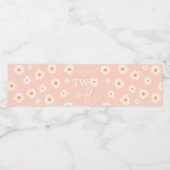 Twee Wilde 2e verjaardag Bohemiaanse Groovy Partij Waterfles Etiket (Enkel label)