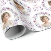 Twee wilde 2e verjaardag foto cadeau wrap papier (Rol Hoek)