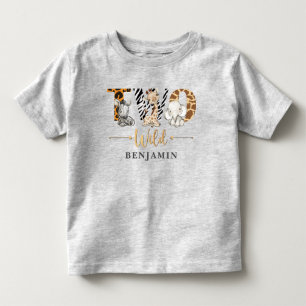 Twee Wilde 2e verjaardag Oerwoud Baby T-Shirt