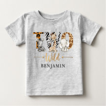 Twee Wilde 2e verjaardag Oerwoud Baby T-Shirt