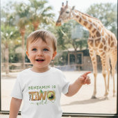 Twee Wilde 2e Verjaardag Tropisch Jungle Safari Fo