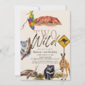 Twee wilde Australische dieren 2e verjaardag Kaart (Voorkant)