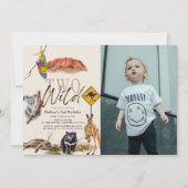 Twee wilde Australische dieren foto 2e verjaardag Kaart (Voorkant)