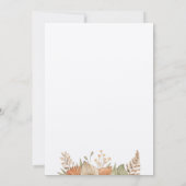 Twee wilde bloem 2e Verjaardag uitnodiging (Achterkant)