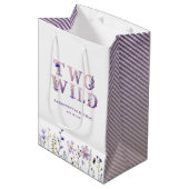 Twee Wilde Bloemen 2e Verjaardag Gift Bag Medium Cadeauzakje (Voorkant Gekanteld)