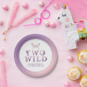 Twee wilde bloemen tweede verjaardagsfeest Borden Papieren Bordje (Feest)