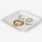 Twee Wilde Jongen 2e Verjaardag Papieren Bordje (Gebogen)