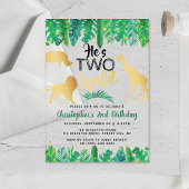 Twee wilde jongens Tweede verjaardag Acryl Uitnodigingen