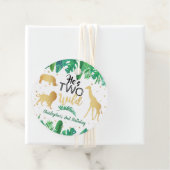 Twee wilde jongens Tweede verjaardag Bedankjes Labels (In situ)