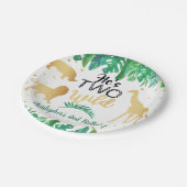 Twee wilde jongens Tweede verjaardag Papieren Bordje (Gekanteld)