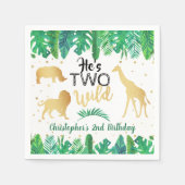 Twee wilde jongens Tweede verjaardag Servet (Voorkant)