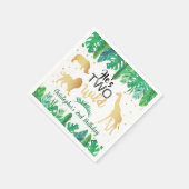 Twee wilde jongens Tweede verjaardag Servet (Hoek)