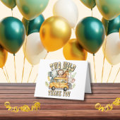 Twee Wilde Jongens Verjaardag Safari Dieren Bedankkaart