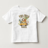 Twee Wilde Jongens Verjaardag Safari Dieren Kinder Shirts (Voorkant)
