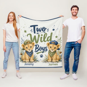 Twee Wilde Jongens Verjaardagsfeest Fleece Deken