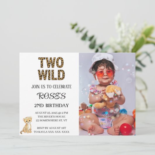 TWEE WILDE KAART (Staand voorkant)