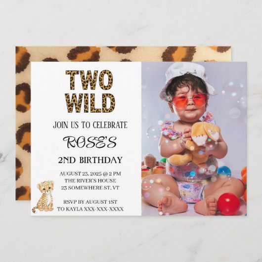 TWEE WILDE KAART (Voorkant / Achterkant)