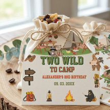 Twee wilde kampeer safari bos 2de verjaardag