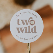 Twee wilde leeuwen verjaardag bedankt