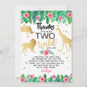 Twee Wilde Meisjes Tweede Dag Bedankkaart (Voorkant)