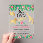 Twee Wilde Meisjes Tweede Dag Partij Acryl Uitnodigingen (Insitu (Draagbaar))