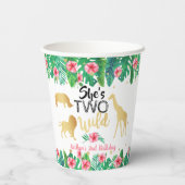 Twee Wilde Meisjes Tweede Dag Partij Papieren Bekers (Achterkant)