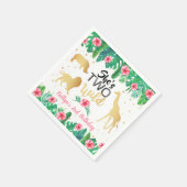 Twee Wilde Meisjes Tweede Dag Partij Servet (Hoek)