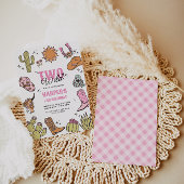 Twee Wilde Meisjes Tweede Rodeo Verjaardag Kaart