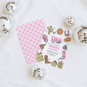 Twee Wilde Meisjes Tweede Rodeo Verjaardag Kaart