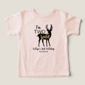 Twee Wilde Meisjes Woodland Deer 2e verjaardag (Design voorkant)