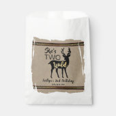 Twee Wilde Meisjes Woodland Deer 2e verjaardag Bedankzakje (Voorkant)
