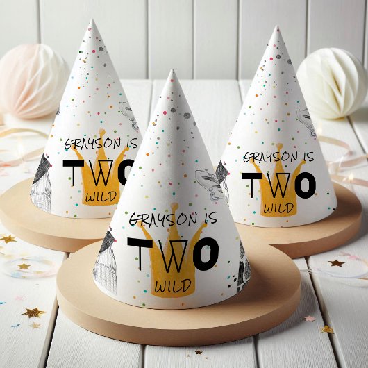 Twee Wilde | Moderne Eenvoudige Feestbeest Feesthoedjes
