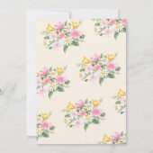 Twee Wilde Mosterd & Roze Wildflower Verjaardag In Kaart (Achterkant)