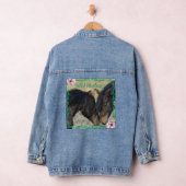 Twee Wilde Mustangs Tonen Affectie Denim Jas Jacket (Hangar)