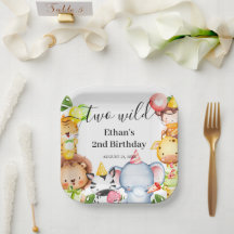 Twee wilde Oerwouden Safari Dieren 2e verjaardag