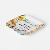 Twee wilde Oerwouden Safari Dieren 2e verjaardag Papieren Bordje (Gebogen)