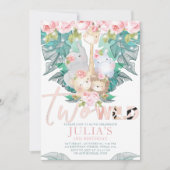 Twee wilde Oerwouden Verjaardag Schattige Kaart (Voorkant)