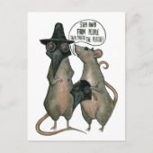 Twee wilde ratten briefkaart (Voorkant)