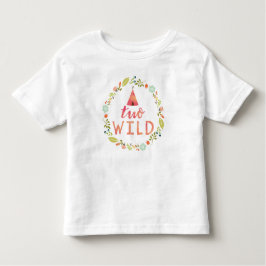 Twee Wilde Roze Tribal Hipster Floral Verjaardag S Kinder Shirts