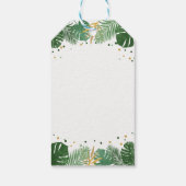 Twee wilde Safari Animals Boy Birthday Favor Gift Cadeaulabel (Achterkant)