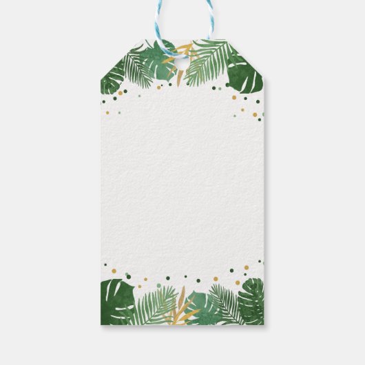 Twee wilde Safari Animals Boy Birthday Favor Gift Cadeaulabel (Achterkant)