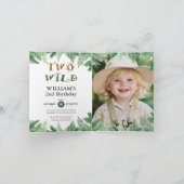 TWEE WILDE Safari Dieren 2e Verjaardag (Binnen)