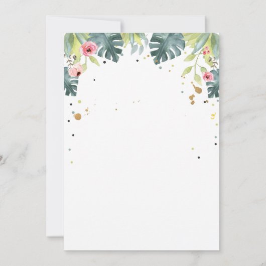 Twee wilde Safari Dieren Girl Birthday Kaart (Achterkant)