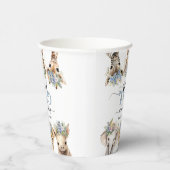 Twee Wilde Safari Dieren Jongen 2e Verjaardag Papi Papieren Bekers (Rechts)