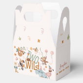 Twee wilde safari dieren kinderen verjaardagsfeest bedankdoosjes (Geopend)