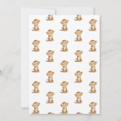 Twee wilde safari dieren kinderen verjaardagsfeest kaart (Achterkant)